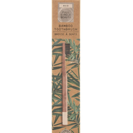 ECO-GREEN-20-002 - Clean and Green Bamboo Toothbrush Infused with Charcoal - In Pack 3