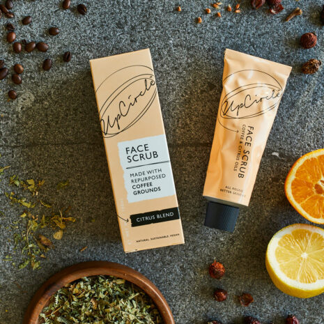 Flatlay Citrus Face Scrub Portrait